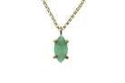 Dainty Marquise Aventurine Necklace in Gold necklaces Anemone Unique