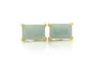 Aquamarine Stud Earrings in Gold Earrings Anemone Unique