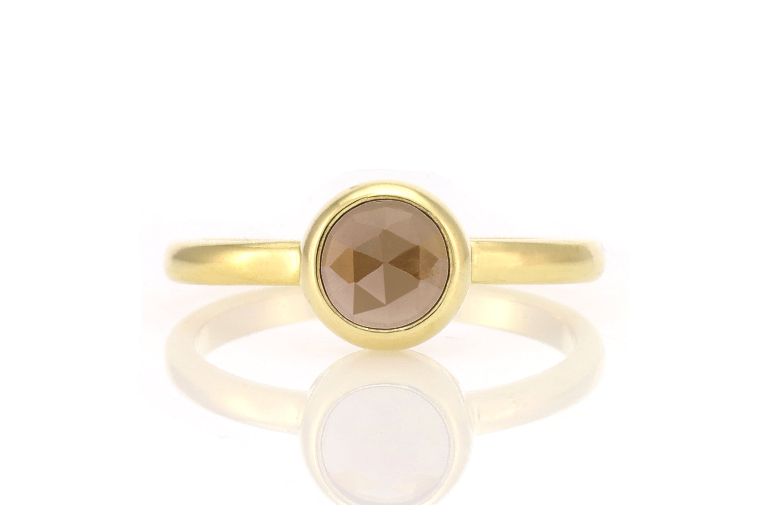 Gold Filled Smoky Quartz Bezel Set Ring Rings Anemone Limited