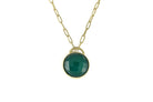 Purse Green Onyx Pendant Gold Necklace necklaces Anemone Limited