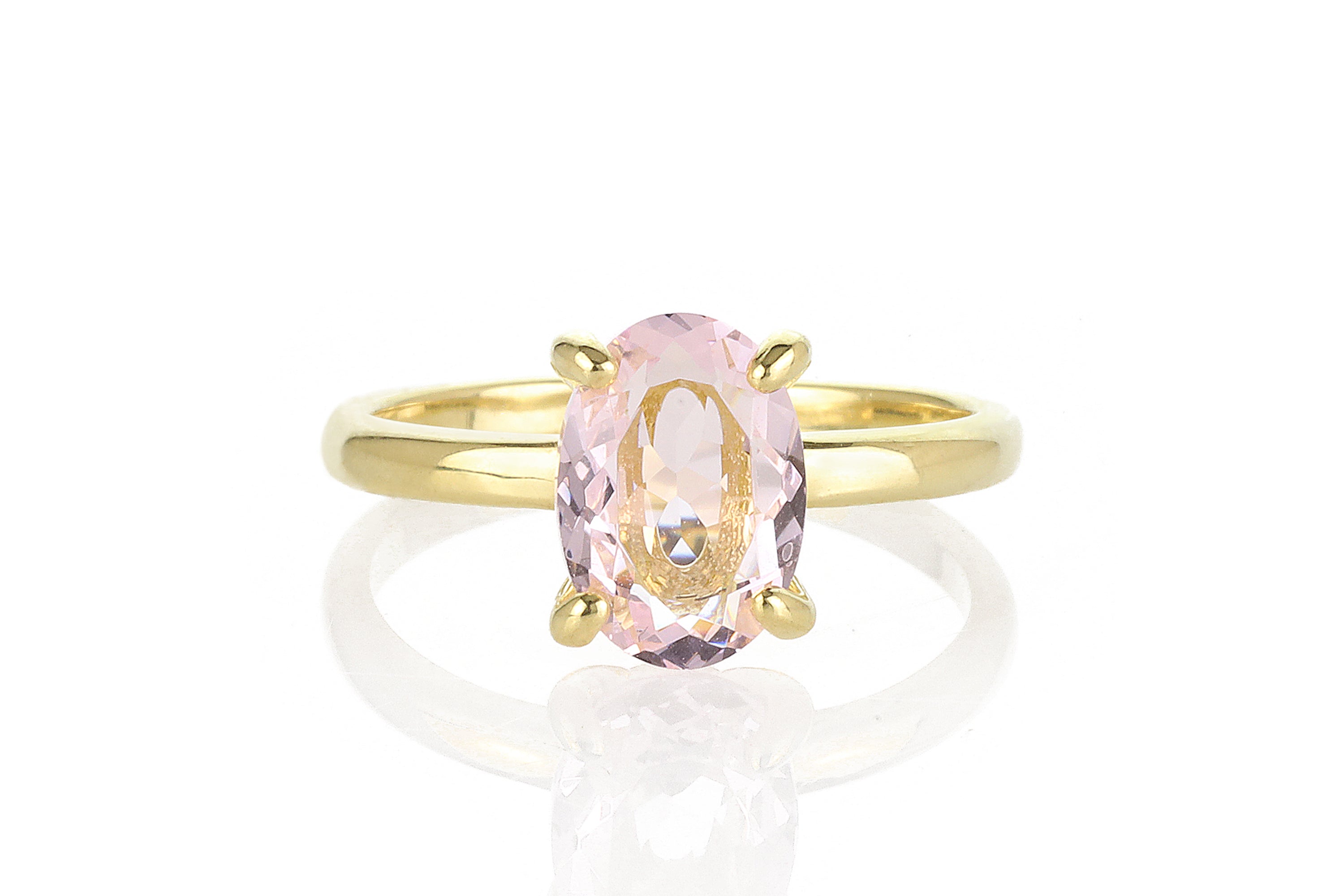 Splendid Rose Quartz Gold Filled Ring Rings Anemone Unique