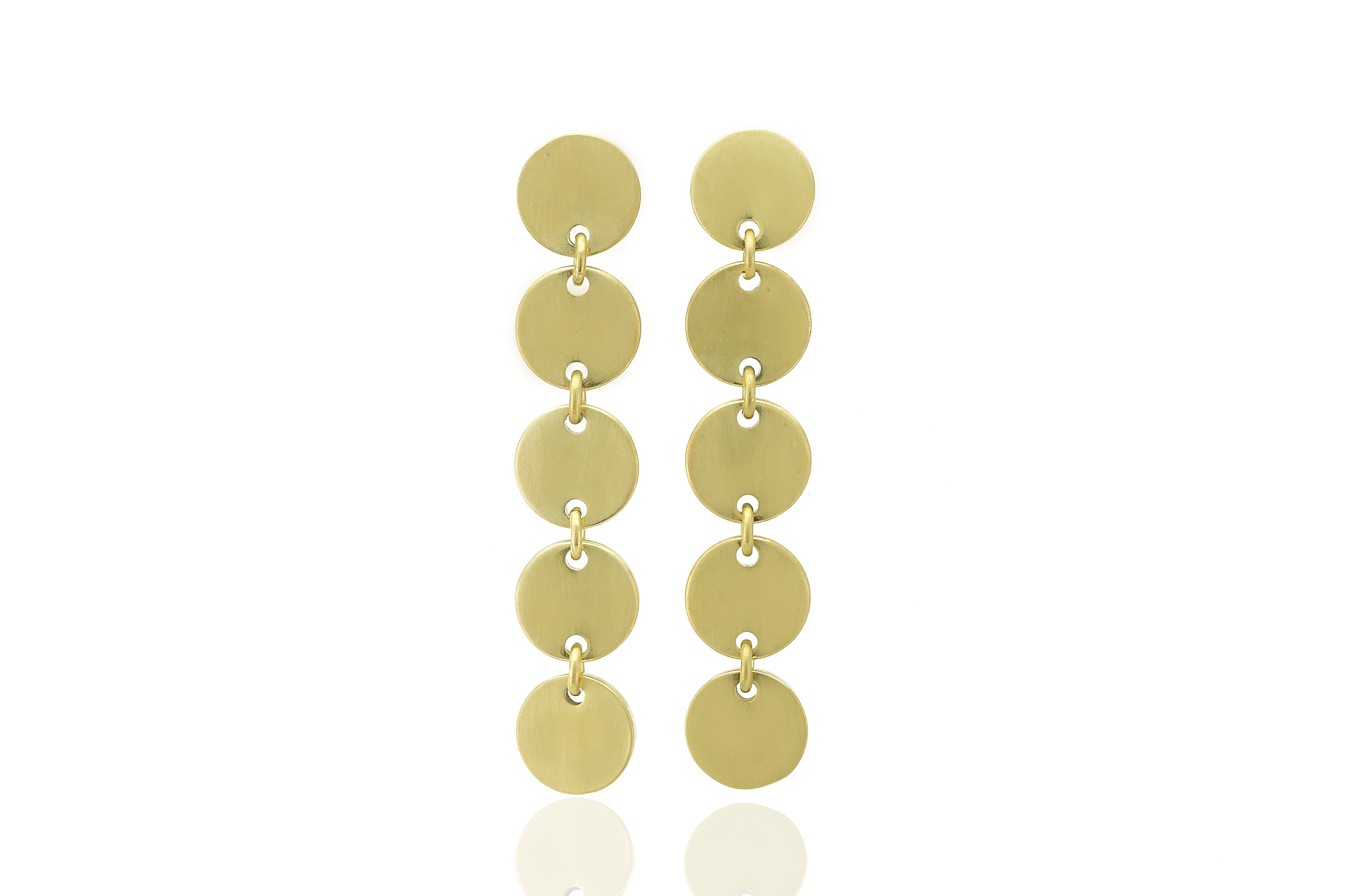 18k Gold Circles Geometric Earrings Earrings Anemone Jewelry