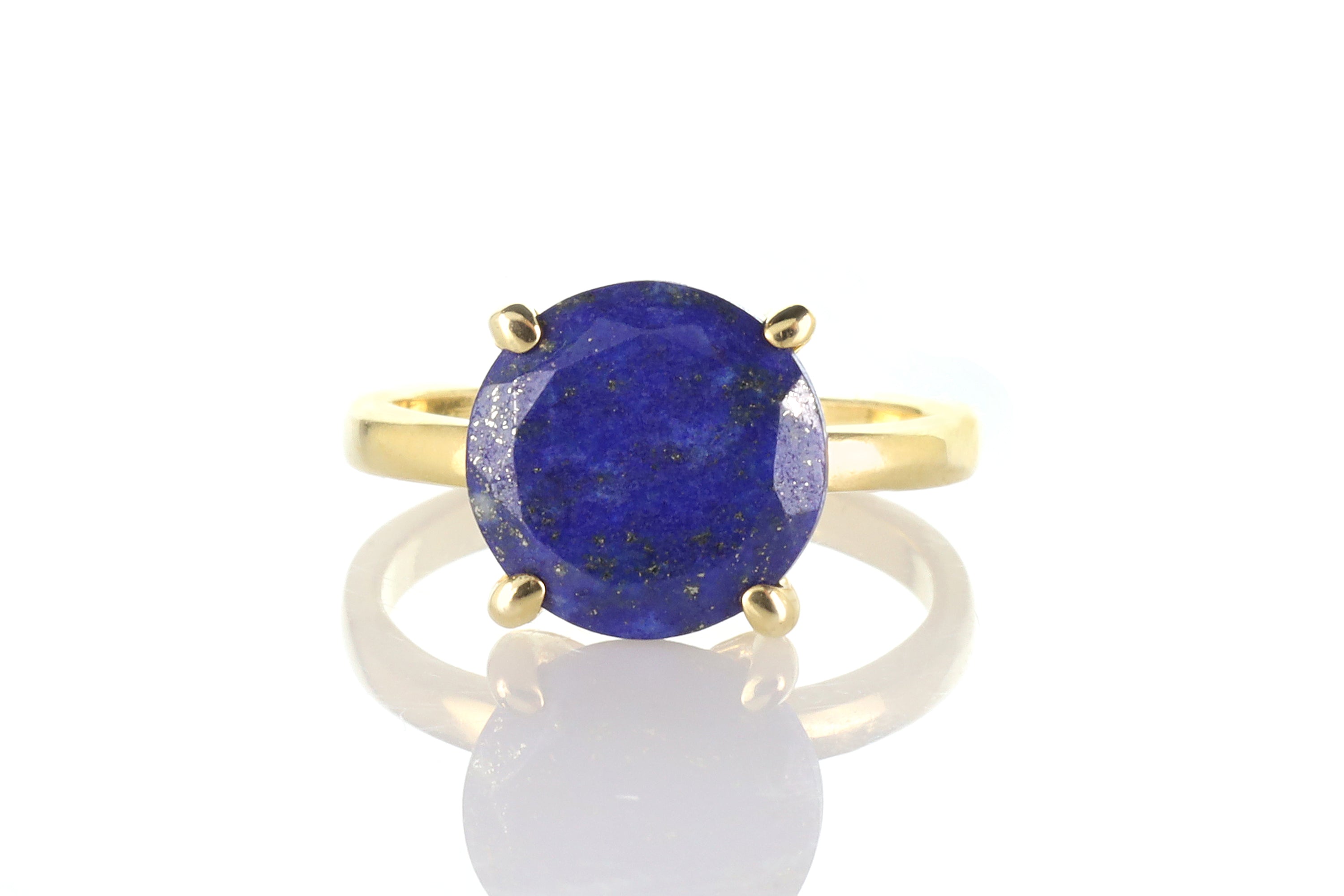 Classic Lapis Lazuli Ring in 14k Gold Rings Anemone Jewelry