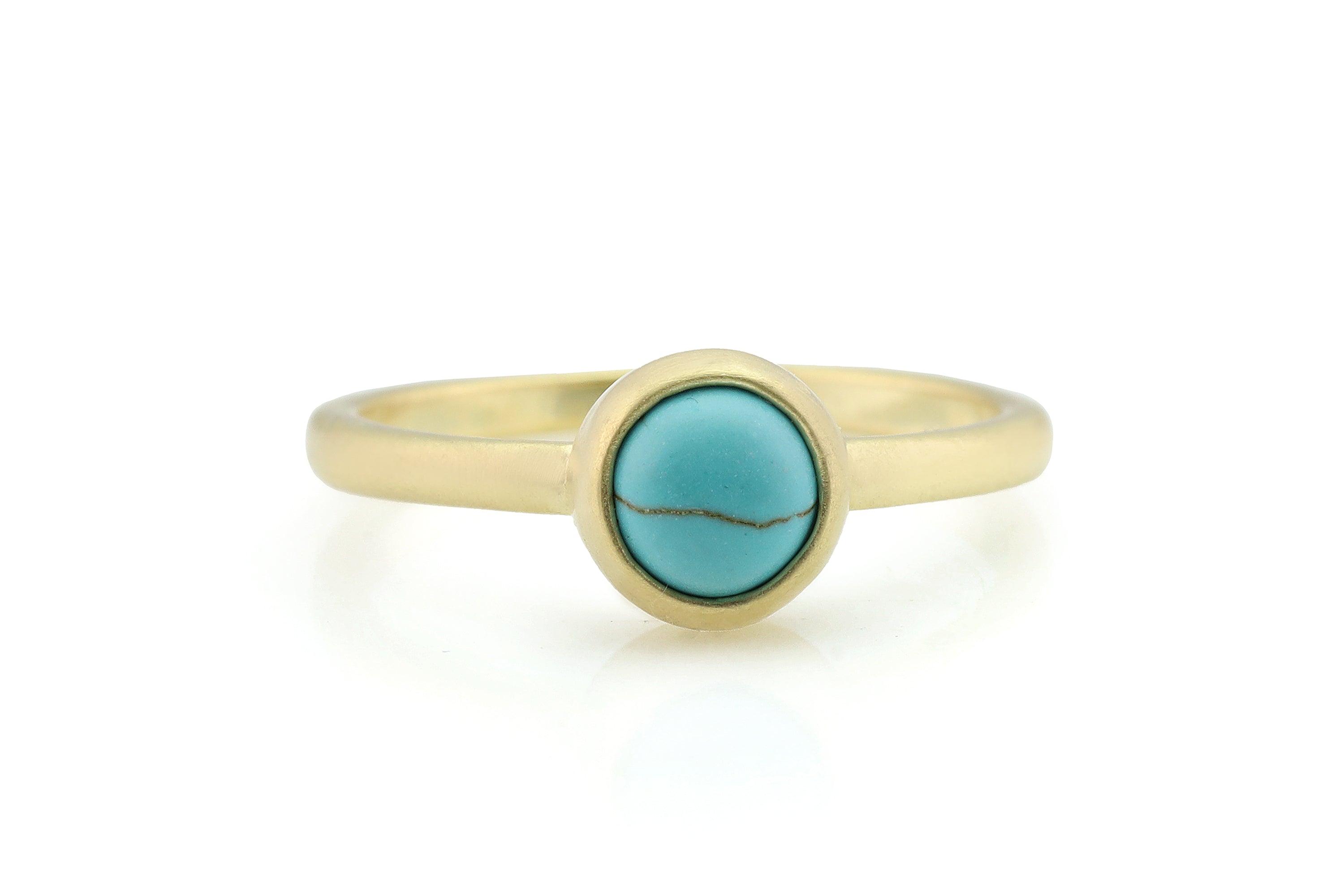 Turquoise Bezel 14k Gold Ring Rings Anemone Limited