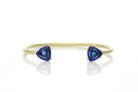 Two Stone Open Sapphire Bracelet in Gold Bracelets Anemone Unique