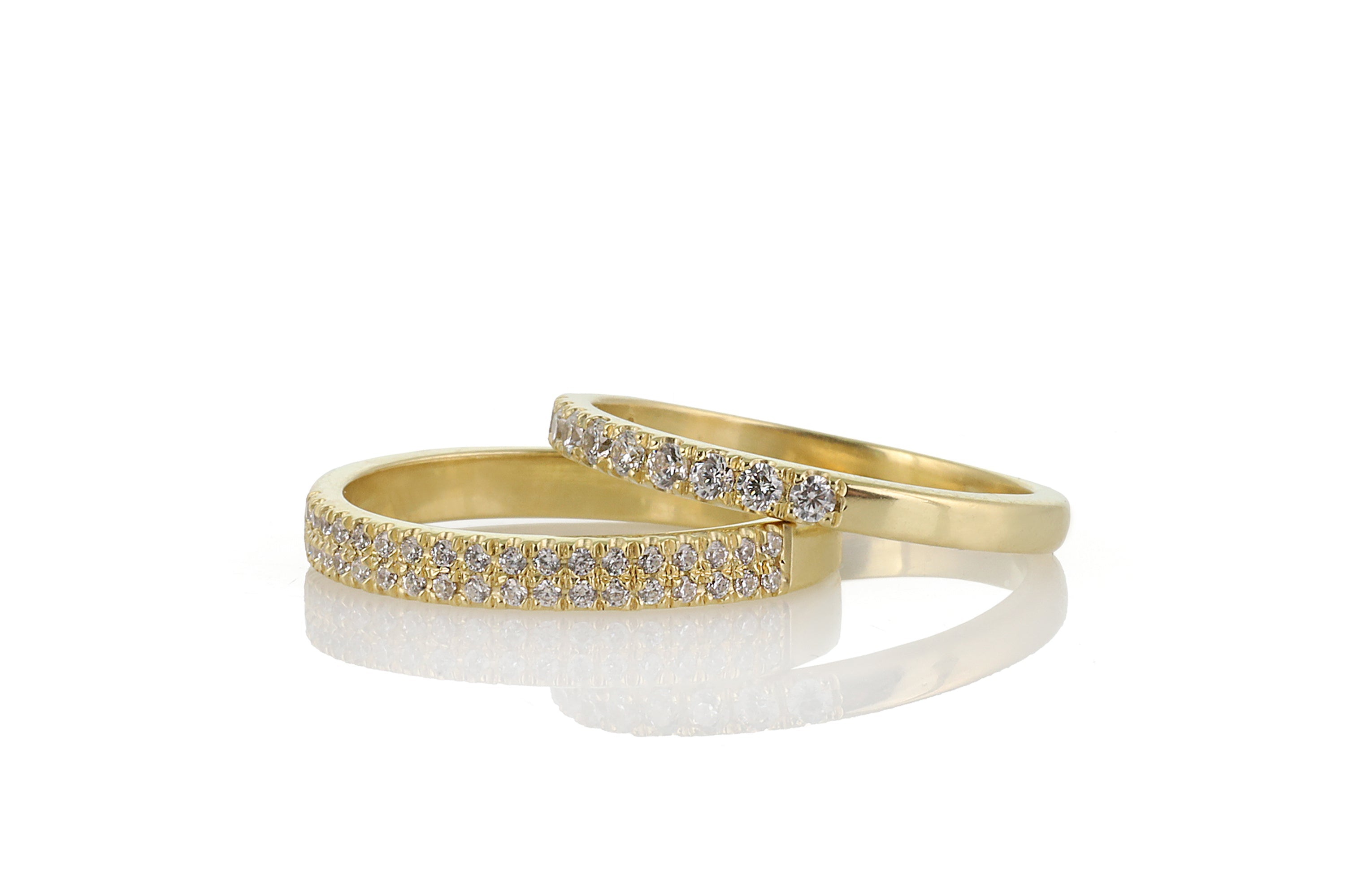 Gold Vermeil Ring Zircon with 8 Paved CZ Rings Anemone Unique