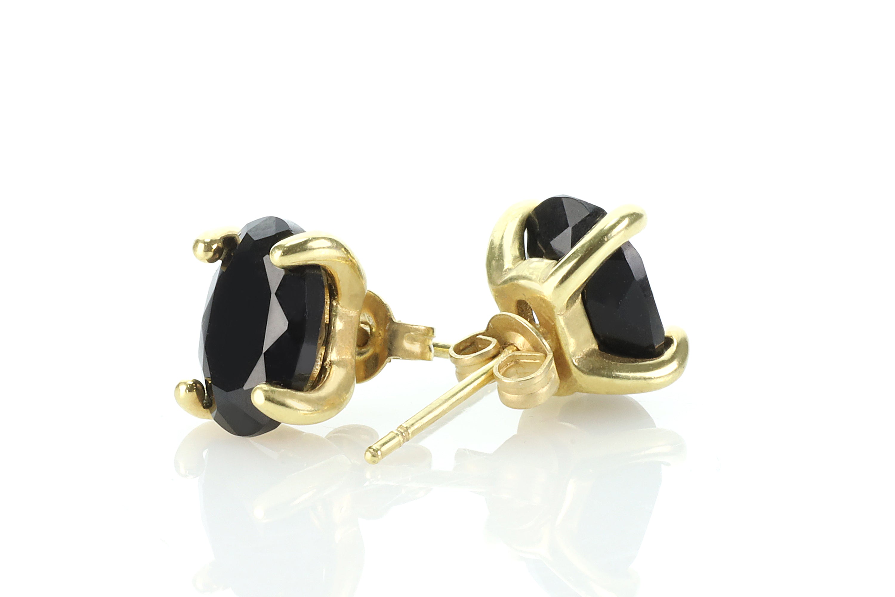 Versatile Oval Onyx Gold Earrings Earrings Anemone Unique