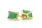 Charming Simple Aventurine Earrings in Gold Earrings Anemone Unique