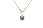 Mixed Flash Labradorite Bezel Set Toggle Clasp Gold Necklace necklaces Anemone Limited
