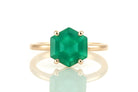 Green Onyx Gold Filled Ring Rings Anemone Unique