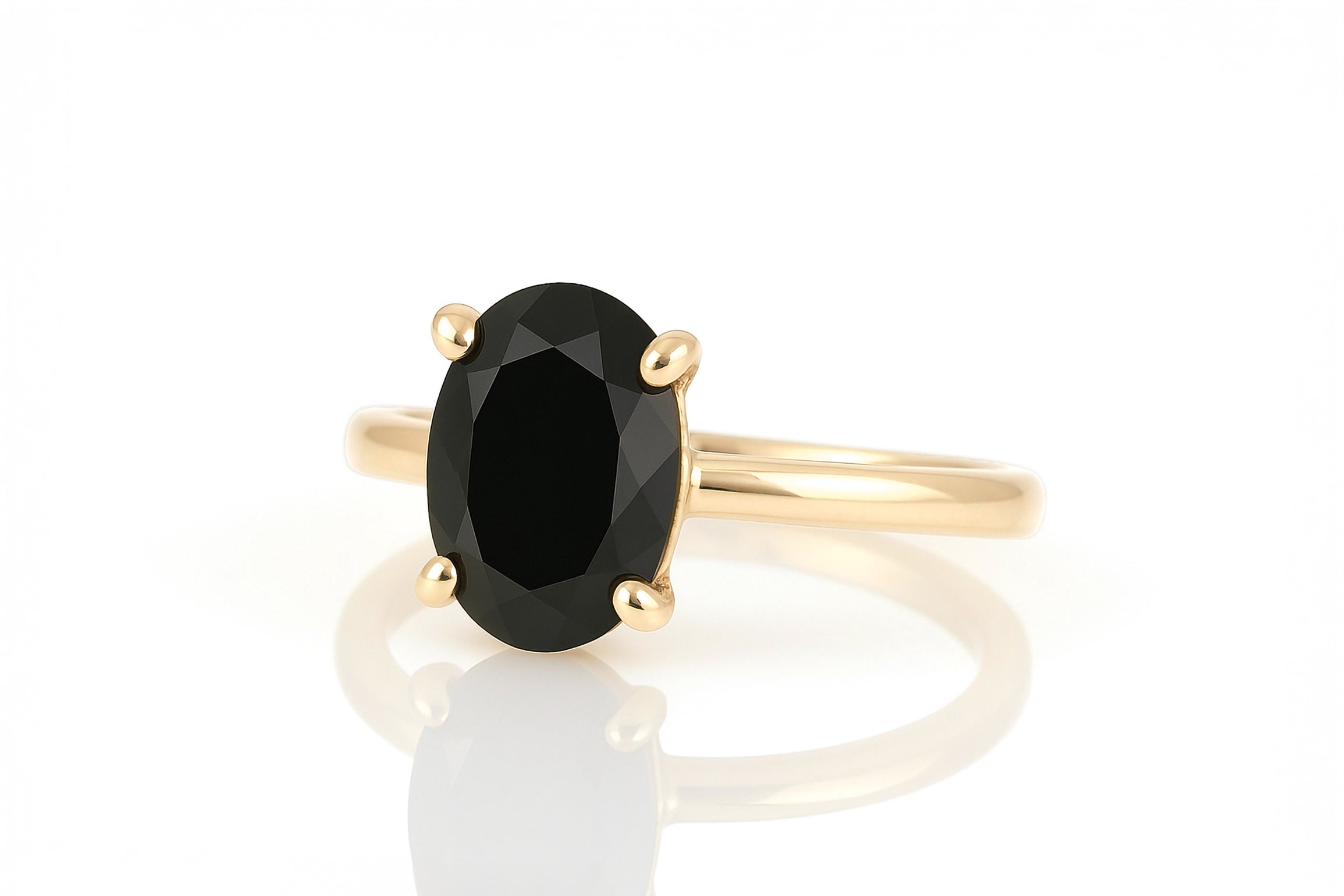 Unique Onyx Sterling Silver Rings Rings Anemone Unique