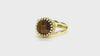 Stackable Dainty Tiger Eye 14k Gold Filled Ring Rings Anemone Jewelry