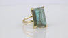 Glamorous Rectangle Labradorite 14K Gold Ring Rings Anemone Jewelry