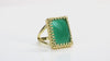 Lovely Green Onyx in 925 Sterling Silver Ring Rings Anemone Jewelry
