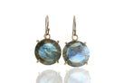 Artisan Silver Labradorite Dangle Earrings Earrings Anemone Jewelry