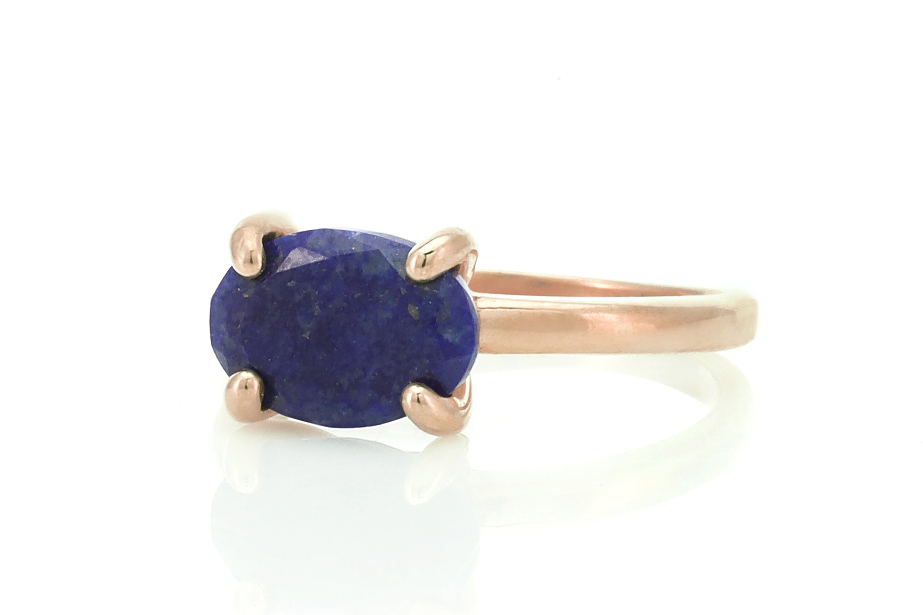 Oval Lapis Lazuli Sterling Silver Ring Rings Anemone Unique