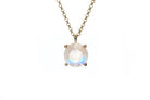 Gold Rainbow Moonstone Gemstone Necklace necklaces Anemone Unique