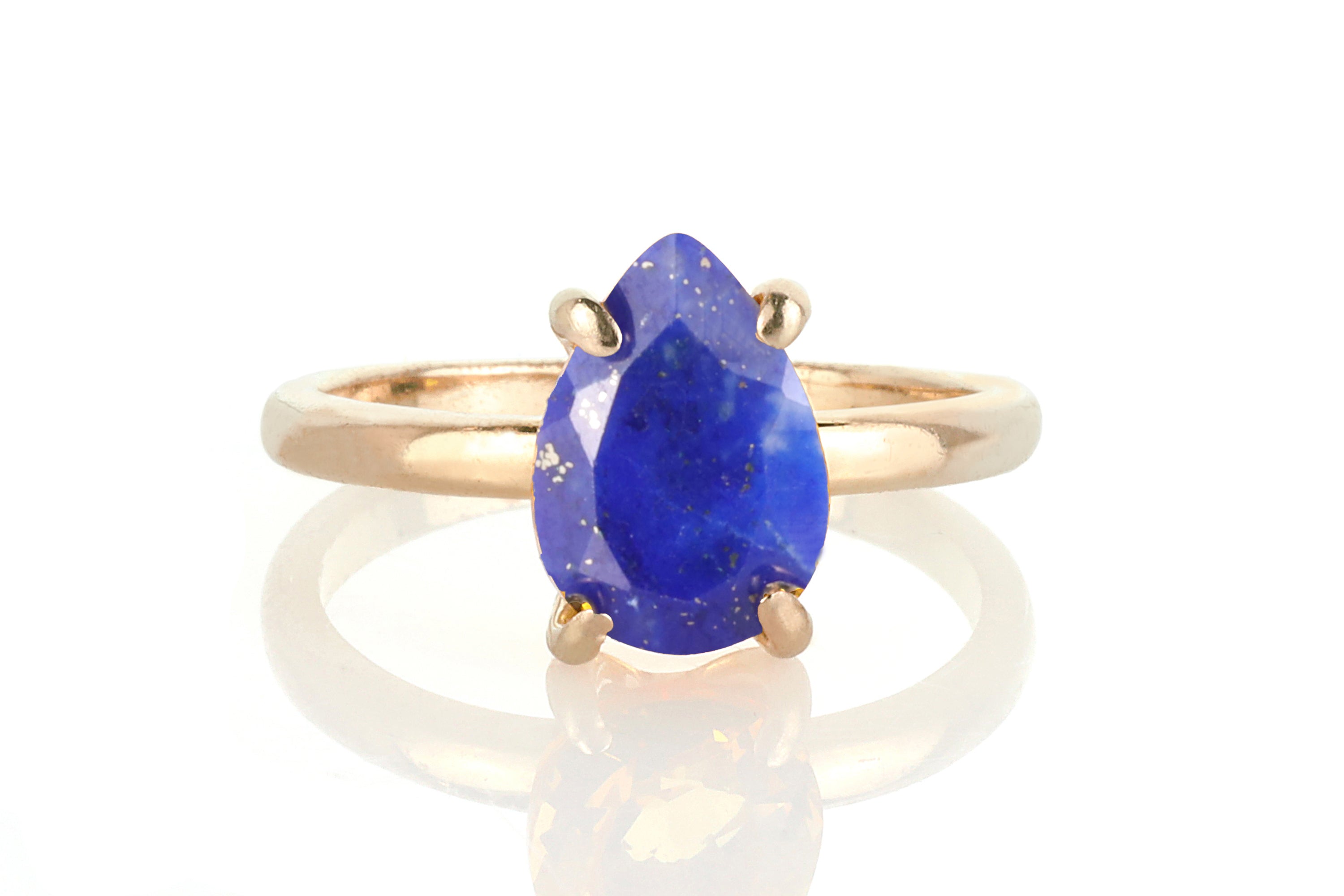 14k Gold-filled Lapis Lazuli Ring Rings Anemone Jewelry