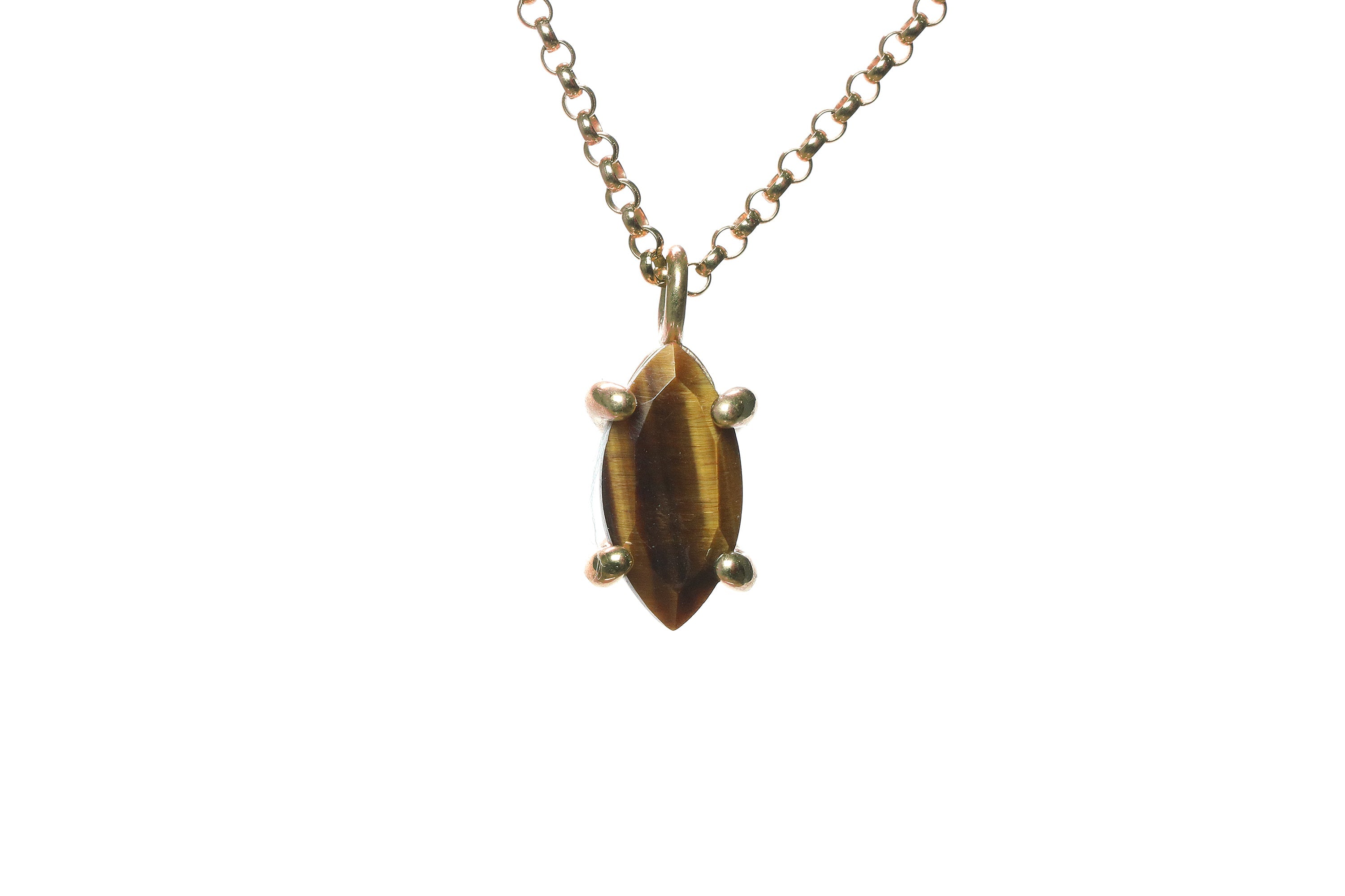 Gold Filled Tiger Eye Unique Necklace necklaces Anemone Unique