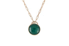 Purse Green Onyx Pendant Gold Necklace necklaces Anemone Limited