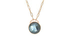 Purse Inspired Bezel Labradorite Pendant Necklace necklaces Anemone Limited