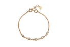 Minimalist Cubic Zirconia Charms Gold Bracelet Bracelets Anemone Unique