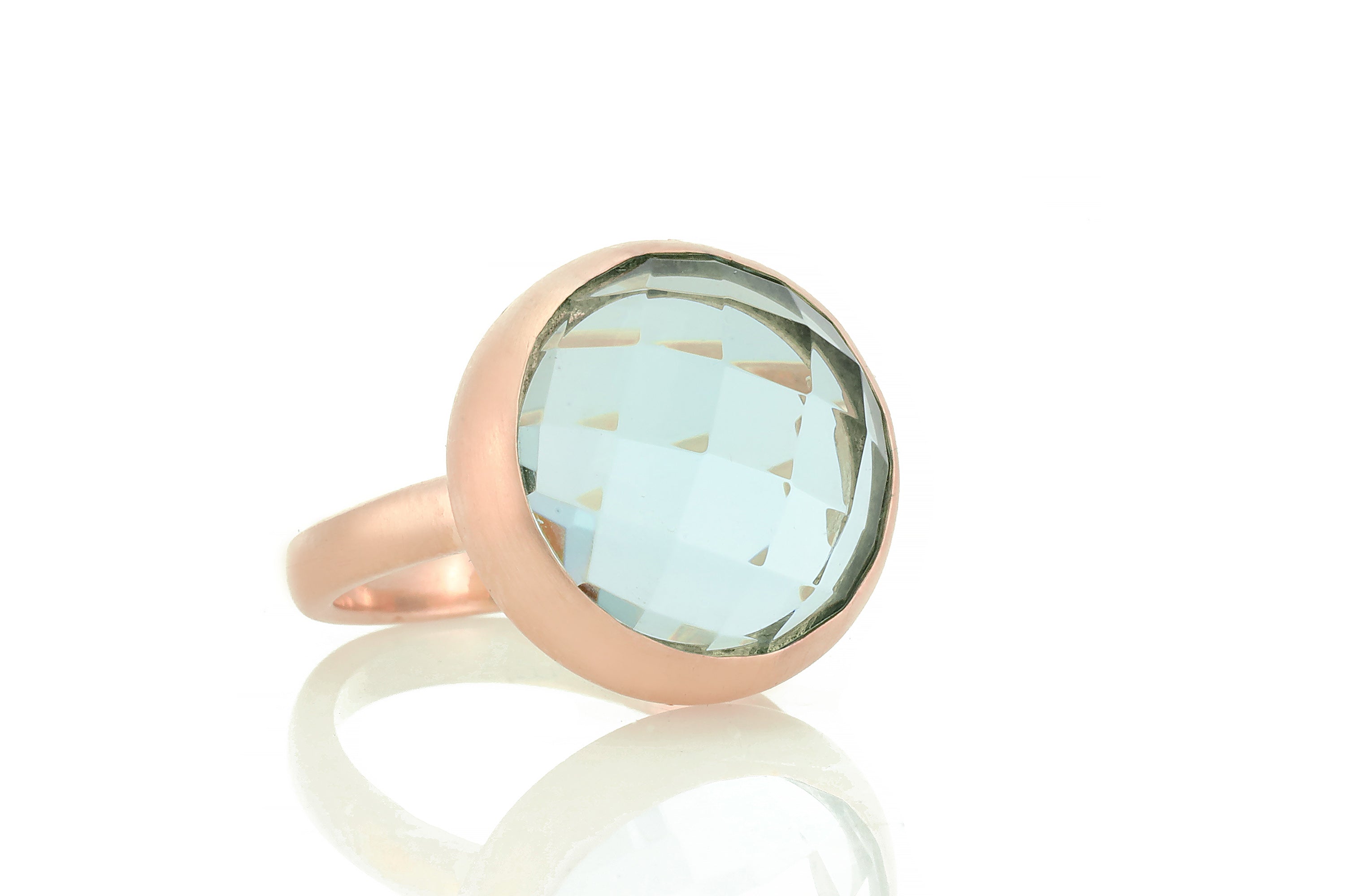 Large Gold Filled Bezel Set Topaz Ring Rings Anemone Limited