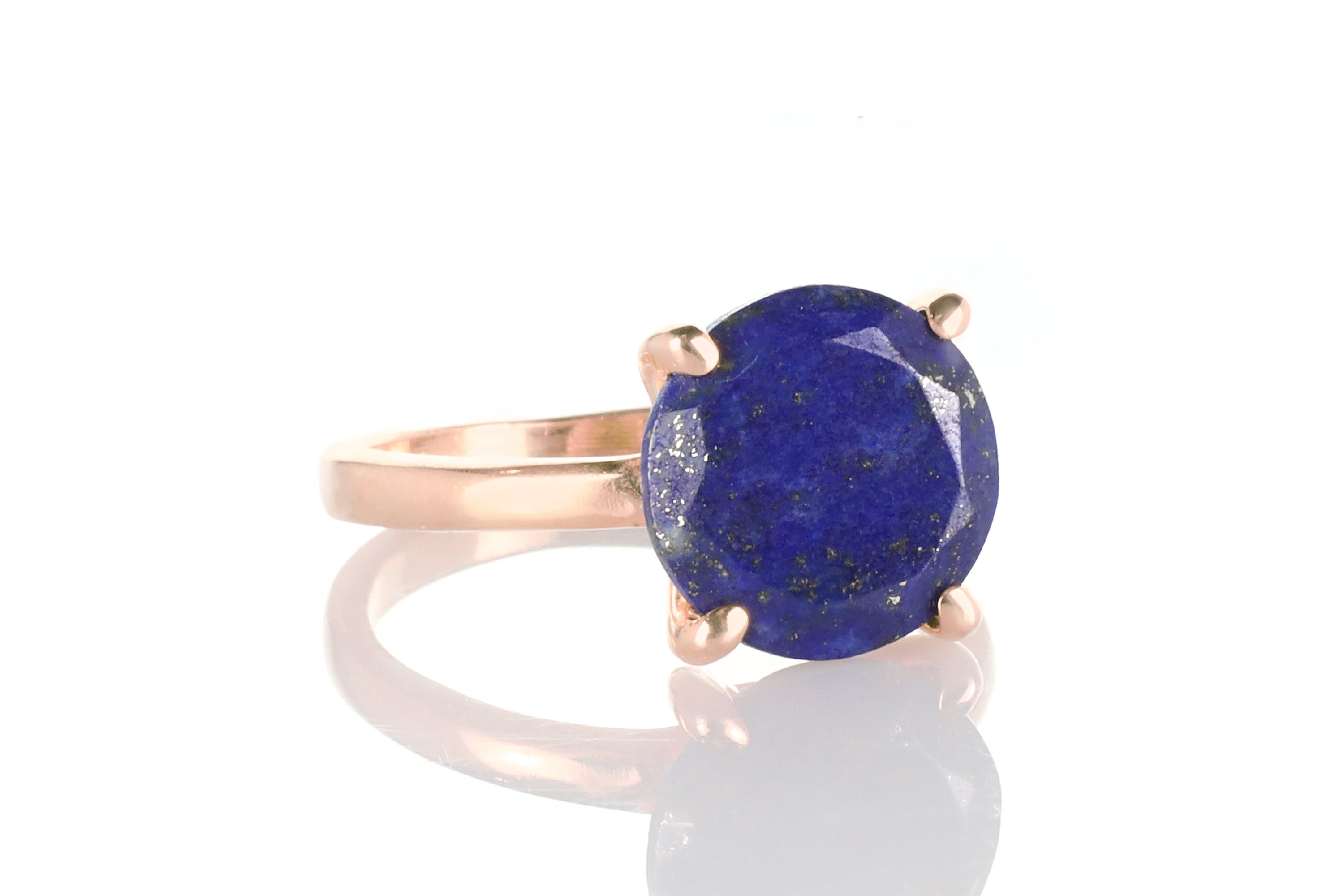 14k Rose Gold Lapis Lazuli Ring Rings Anemone Jewelry