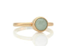 Stackable Aquamarine Bezel Set Gold Ring Rings Anemone Limited