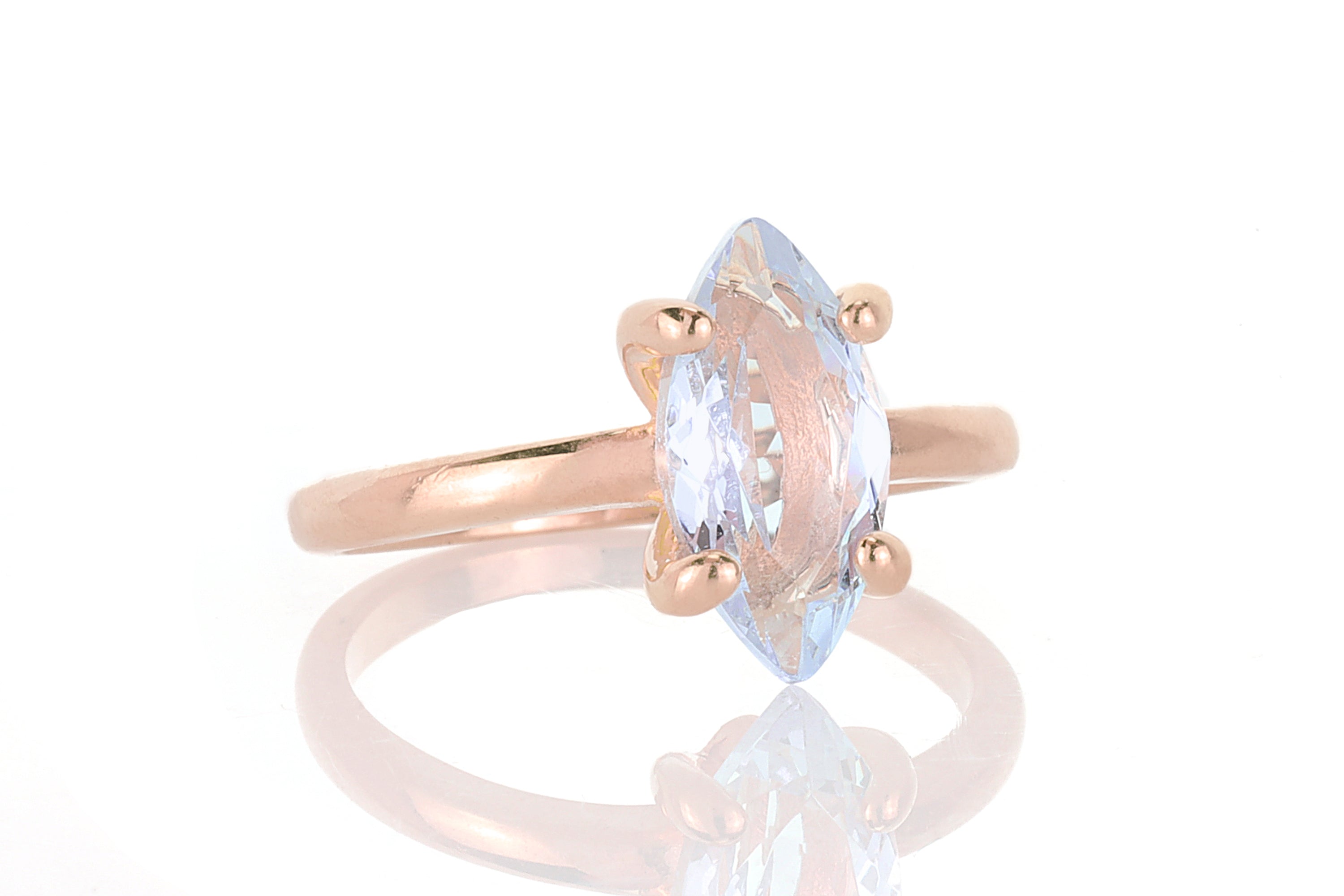 Tanzanite Marquise 14k Gold Ring Rings Anemone Unique