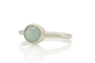 Stackable Aquamarine Bezel Set Gold Ring Rings Anemone Limited