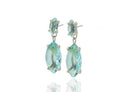 Blue Topaz Multi-Stone Gold Dangle Earrings Earrings Anemone Jewelry