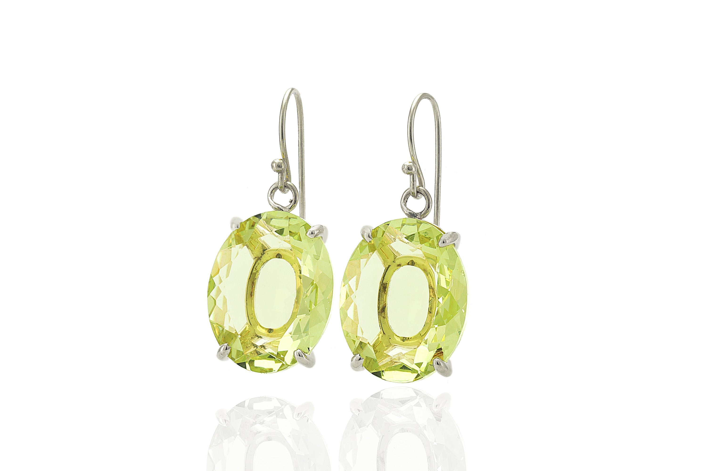 14k Gold Filled Lemon Quartz Dangle Earrings Earrings Anemone Jewelry