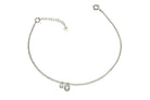 Minimalist Gold Anklet with Cubic Zirconia Charms Anklet Anemone Unique
