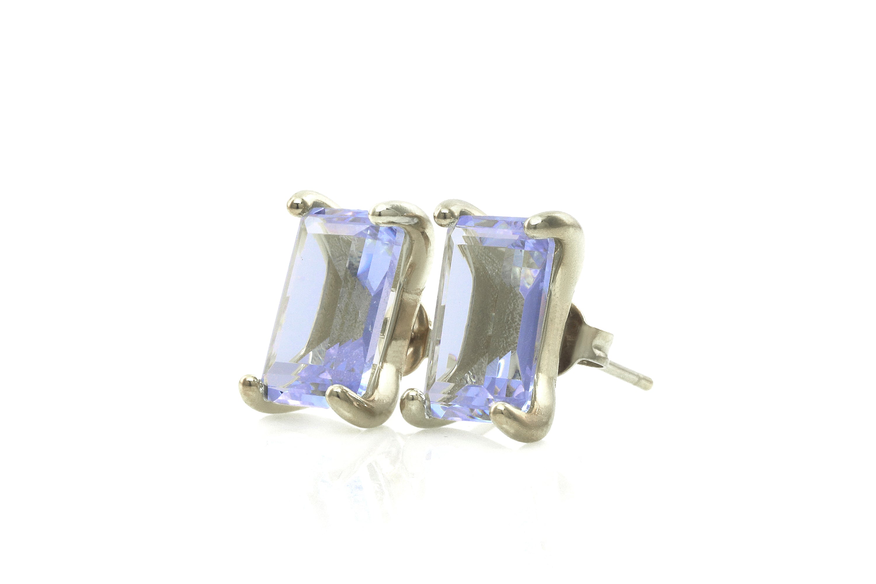 Elegant Luster Tanzanite Gold Earrings Earrings Anemone Unique