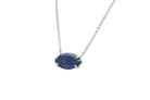 Horizontal Marquise Lapis Lazuli Gold Pendant Necklace necklaces Anemone Jewelry