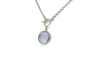 Tanzanite Toggle Gold Bezel Pendant Necklace necklaces Anemone Limited