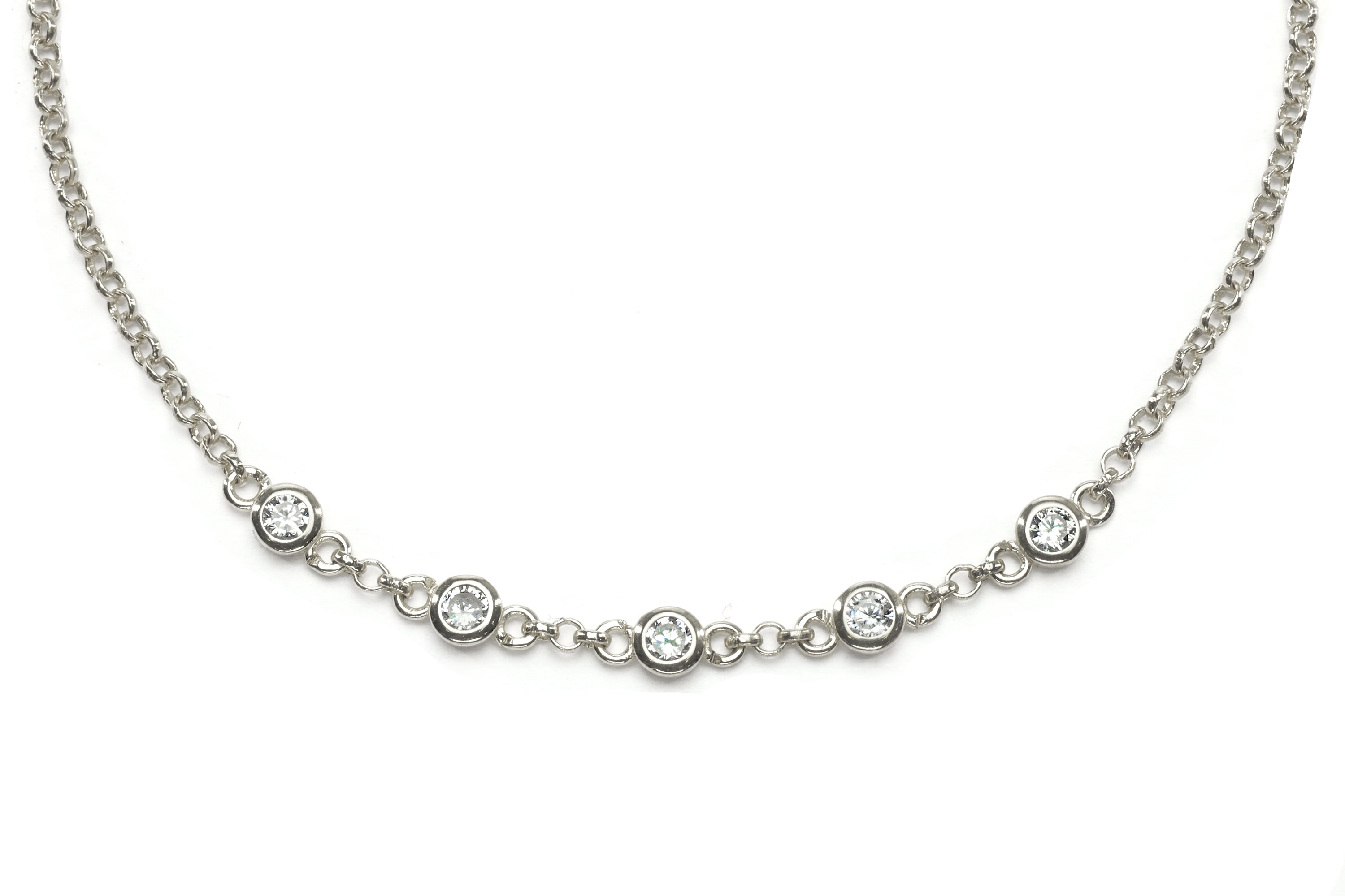 Minimalist Cubic Zirconia Charms Gold Bracelet Bracelets Anemone Unique
