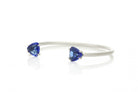 Two Stone Open Sapphire Bracelet in Gold Bracelets Anemone Unique
