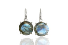 Artisan Silver Labradorite Dangle Earrings Earrings Anemone Jewelry