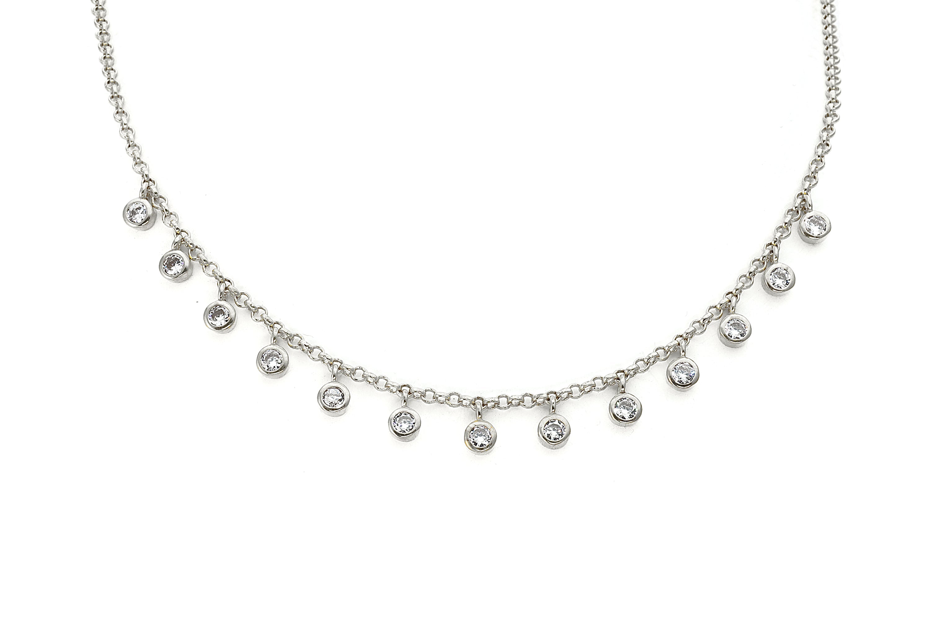 Cubic Zirconia Pendant 14k Gold Filled Necklace necklaces Anemone Unique