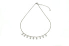 Gold Pear Cubic Zirconia Charms Necklace necklaces Anemone Unique