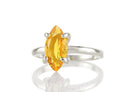 Marquise Citrine Ring in 14k Rose Gold Rings Anemone Unique