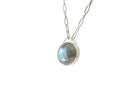 Purse Inspired Bezel Labradorite Pendant Necklace necklaces Anemone Limited
