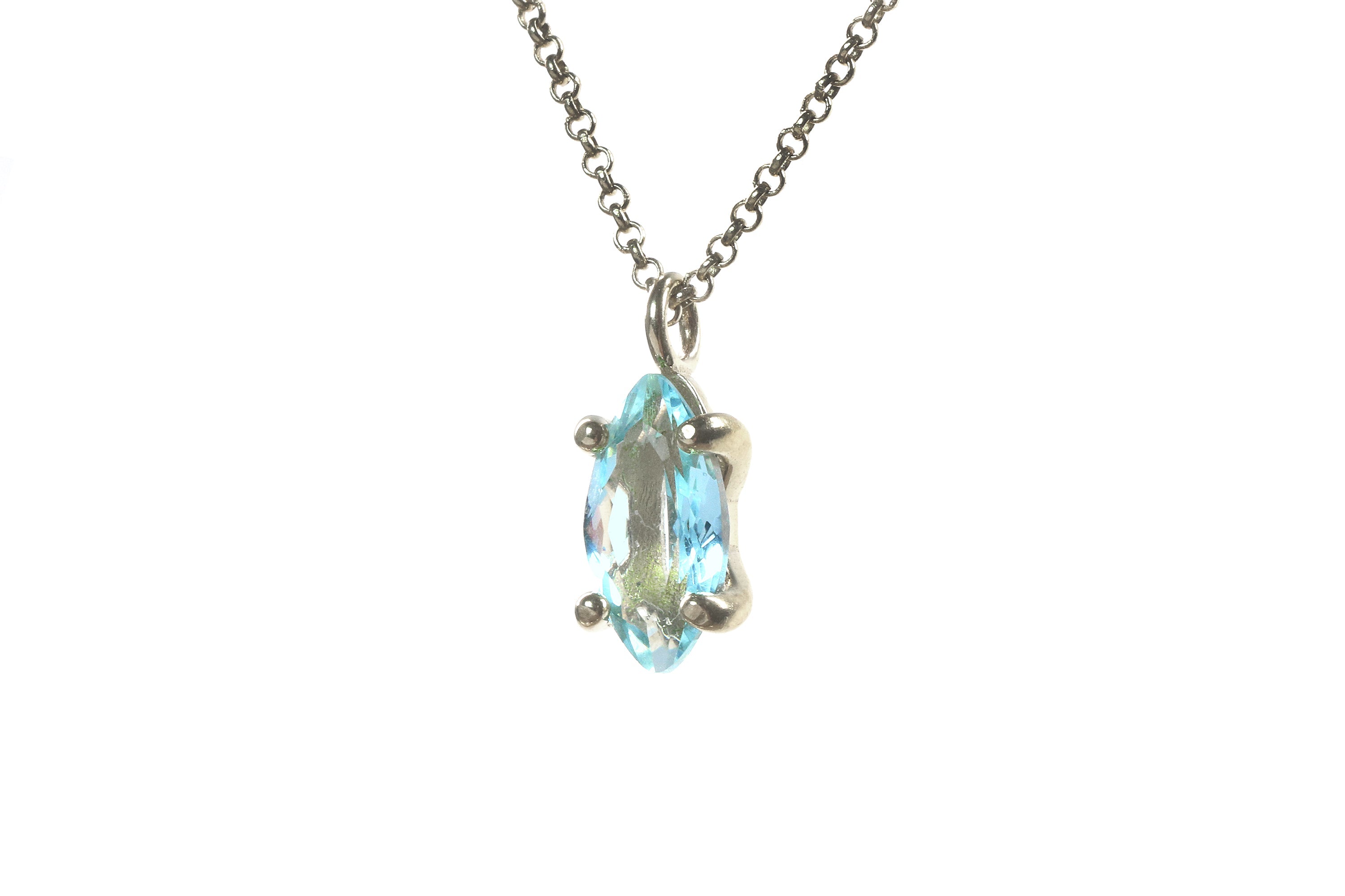 Unique Topaz Birthstone Gold Necklace necklaces Anemone Unique