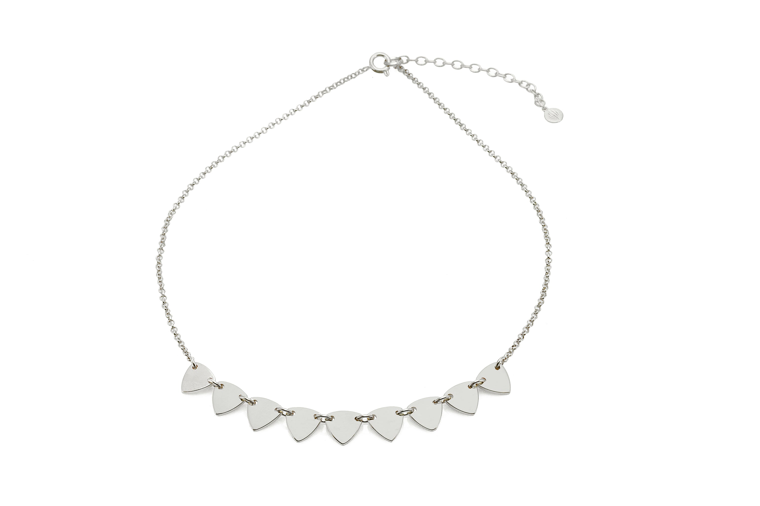 Geometric Trillion Shape Charms Gold Necklace necklaces Anemone Jewelry