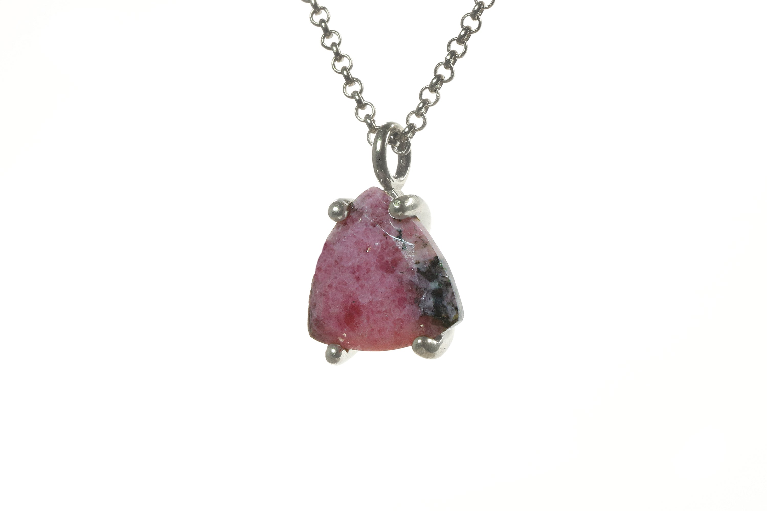 Trilliant Rhodonite Gold Filled Necklace necklaces Anemone Unique