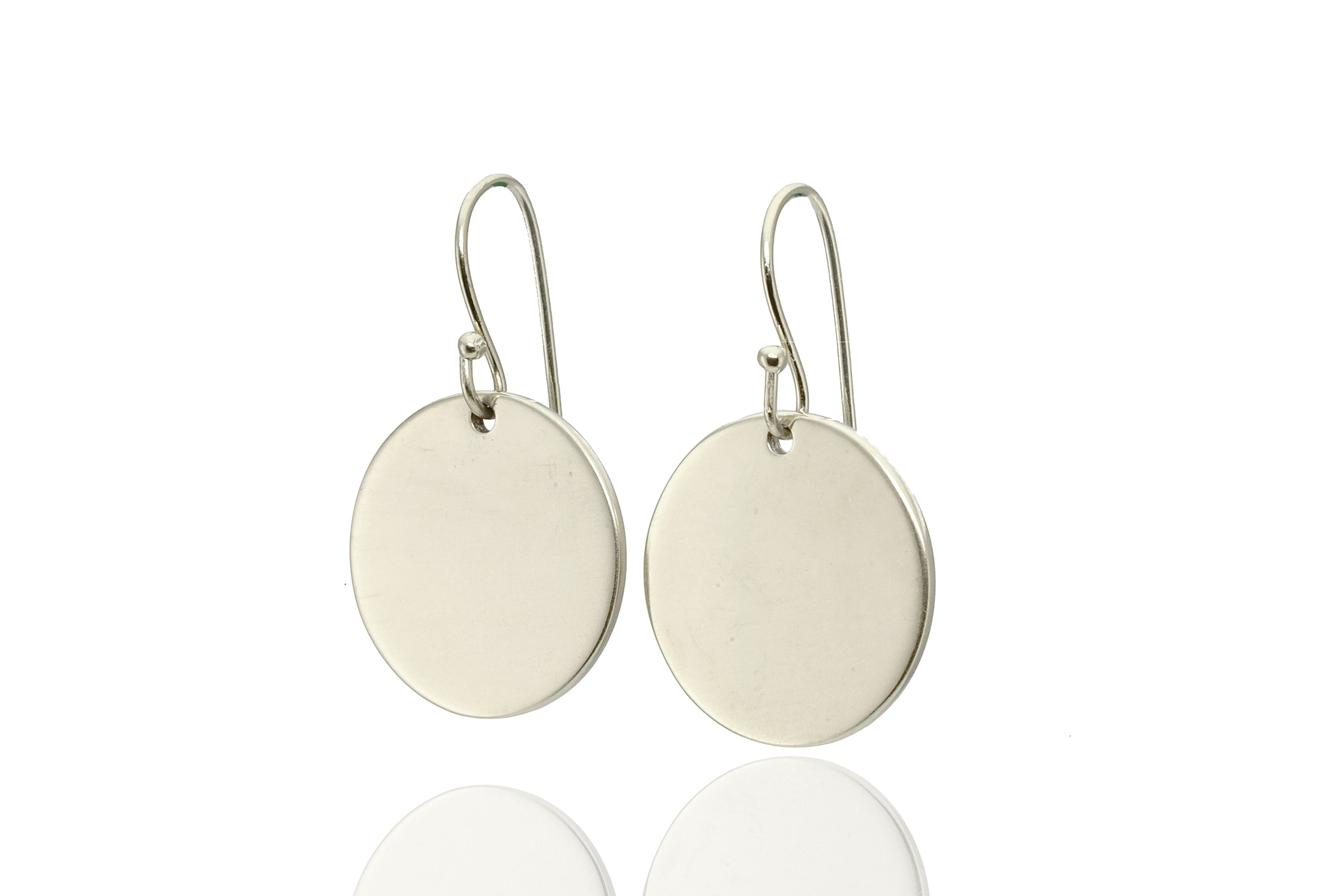 Round 20mm Coin Gold Earrings Earrings Anemone Jewelry