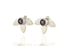 Gold Black Pearl Flower Earrings Earrings Anemone Limited