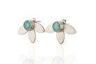 Flower Inspirational Gold Amazonite Earrings Earrings Anemone Limited